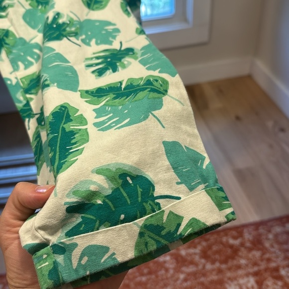 Jcrew tropical palm linen casual pant, size 2 - Picture 4 of 5